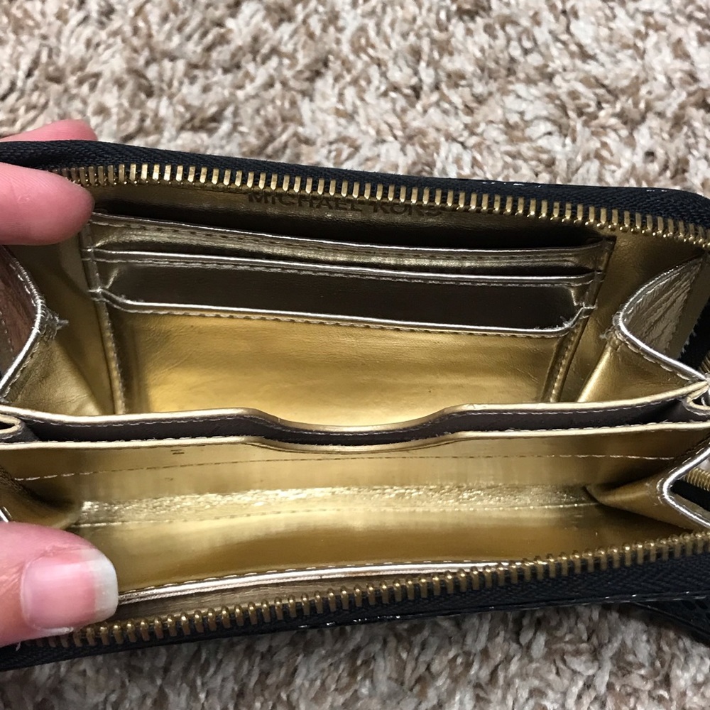 Michael Kors Black Leather Python Wallet - image 3